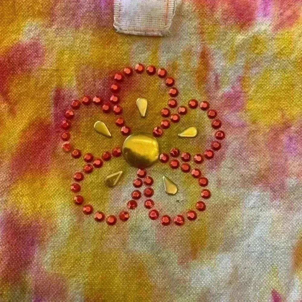 Hand Tie dyed lunch bag
